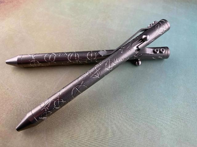 Titanium TiBolt, Full Size, Fully Engraved